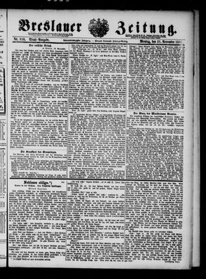 Breslauer Zeitung vom 21.11.1887