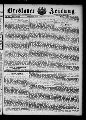 Breslauer Zeitung vom 28.11.1887