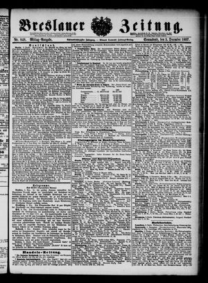 Breslauer Zeitung vom 03.12.1887