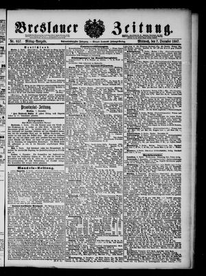 Breslauer Zeitung vom 07.12.1887