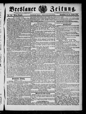 Breslauer Zeitung vom 25.10.1890