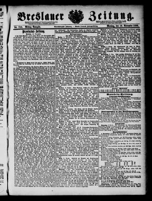 Breslauer Zeitung vom 10.11.1890