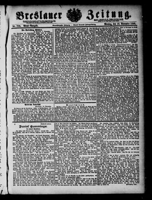 Breslauer Zeitung vom 10.11.1890