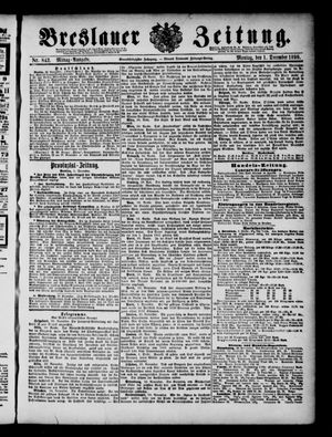 Breslauer Zeitung vom 01.12.1890