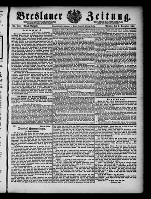 Breslauer Zeitung vom 01.12.1890