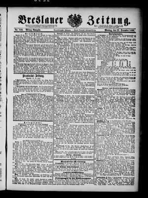 Breslauer Zeitung vom 22.12.1890