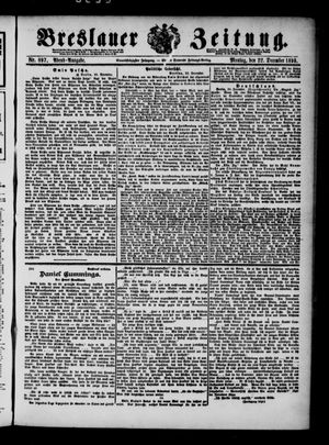 Breslauer Zeitung vom 22.12.1890