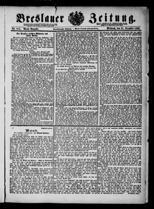 Breslauer Zeitung on Dec 31, 1890