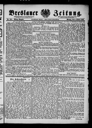 Breslauer Zeitung vom 03.10.1892