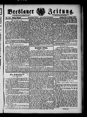 Breslauer Zeitung vom 14.10.1892