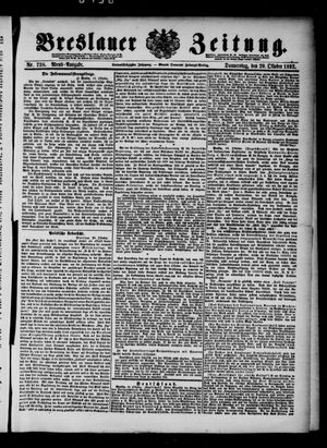 Breslauer Zeitung vom 20.10.1892