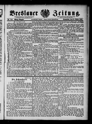Breslauer Zeitung vom 22.10.1892