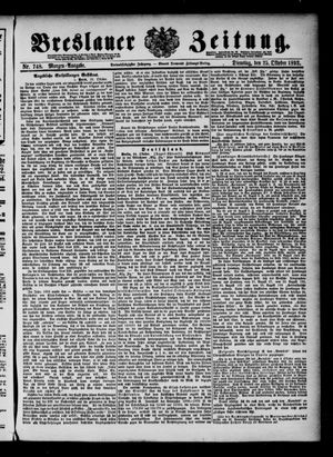 Breslauer Zeitung on Oct 25, 1892