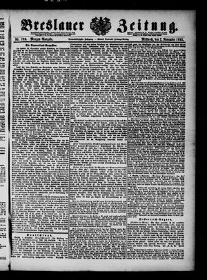 Breslauer Zeitung vom 02.11.1892