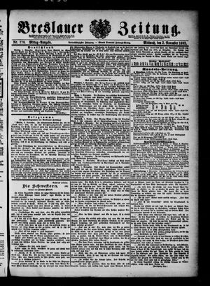 Breslauer Zeitung vom 02.11.1892