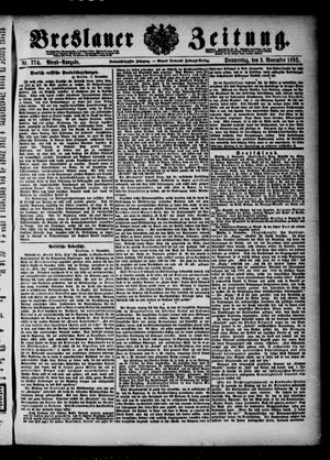 Breslauer Zeitung vom 03.11.1892