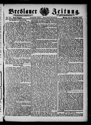 Breslauer Zeitung vom 14.11.1892