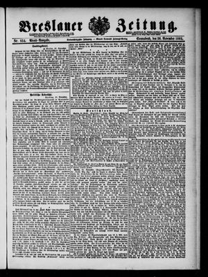Breslauer Zeitung vom 26.11.1892