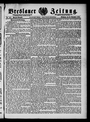 Breslauer Zeitung vom 30.11.1892