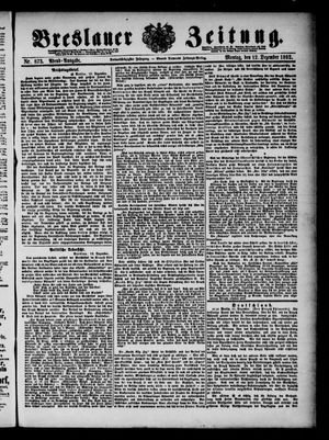 Breslauer Zeitung on Dec 12, 1892