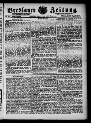 Breslauer Zeitung vom 21.12.1892