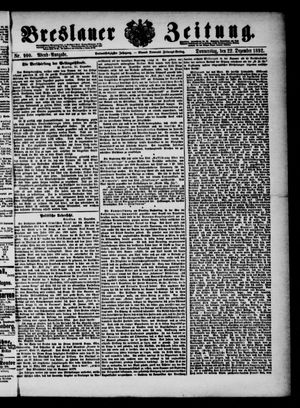 Breslauer Zeitung vom 22.12.1892