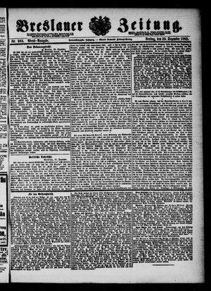 Breslauer Zeitung vom 23.12.1892