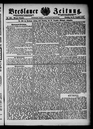 Breslauer Zeitung vom 25.12.1892