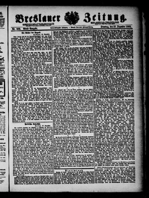 Breslauer Zeitung vom 26.12.1892
