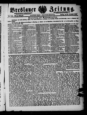Breslauer Zeitung vom 30.12.1892