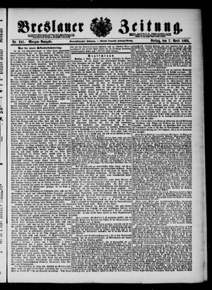 Breslauer Zeitung vom 07.04.1893
