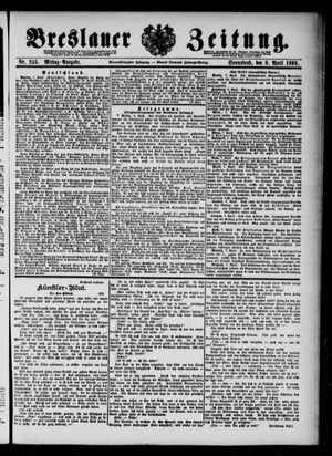 Breslauer Zeitung on Apr 8, 1893