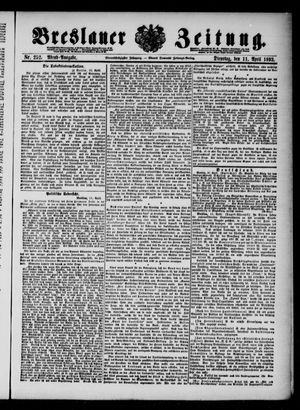 Breslauer Zeitung vom 11.04.1893
