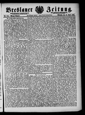 Breslauer Zeitung vom 12.04.1893