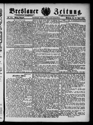 Breslauer Zeitung vom 12.04.1893
