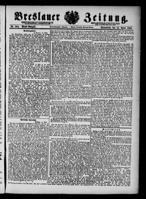 Breslauer Zeitung on Apr 15, 1893