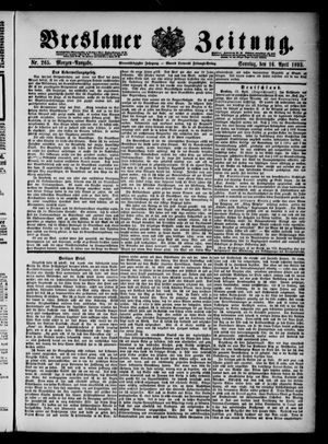 Breslauer Zeitung on Apr 16, 1893