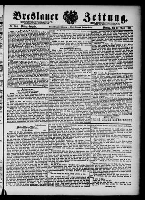 Breslauer Zeitung on Apr 17, 1893