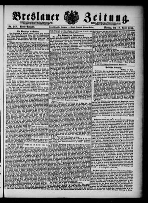 Breslauer Zeitung on Apr 17, 1893