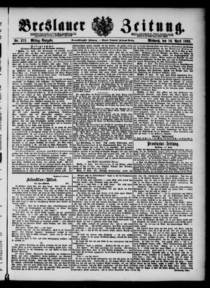 Breslauer Zeitung on Apr 19, 1893