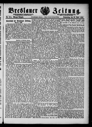Breslauer Zeitung on Apr 20, 1893