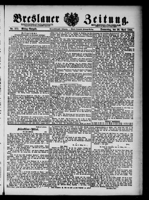 Breslauer Zeitung on Apr 20, 1893