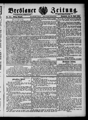 Breslauer Zeitung vom 22.04.1893