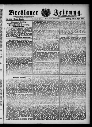 Breslauer Zeitung on Apr 23, 1893