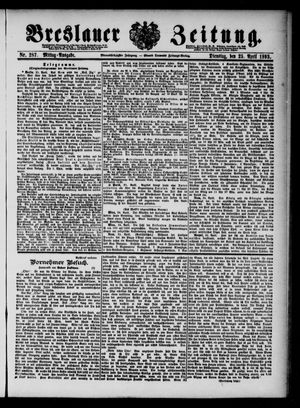 Breslauer Zeitung vom 25.04.1893