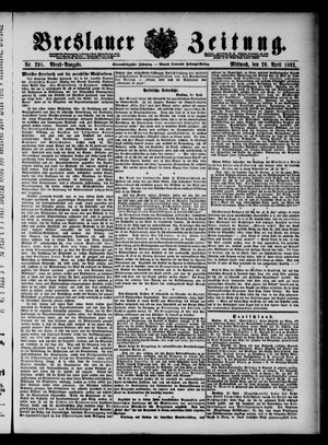 Breslauer Zeitung vom 26.04.1893