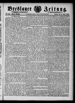Breslauer Zeitung vom 28.04.1893