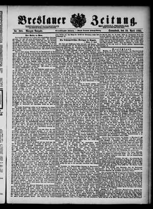Breslauer Zeitung on Apr 29, 1893