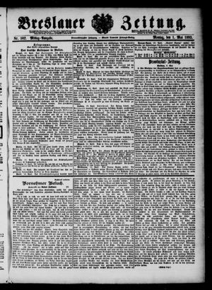Breslauer Zeitung on May 1, 1893