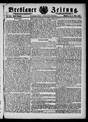 Breslauer Zeitung vom 03.05.1893
